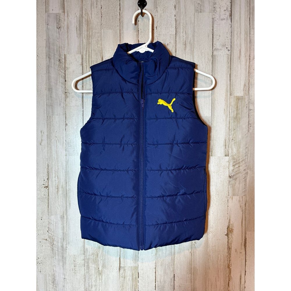 Youth Boys‎ Puma Puffer Vest Size 7/8 Blue